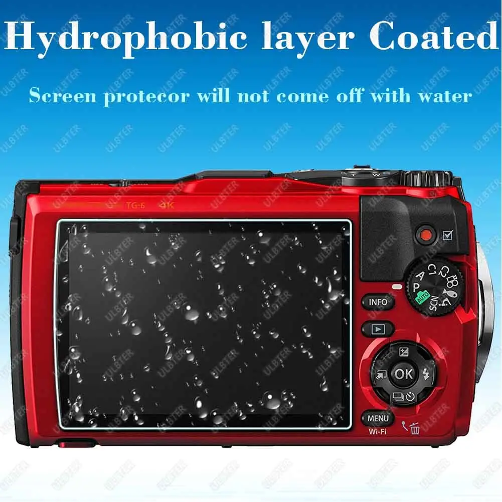 ULBTER Screen Protector for Olympus TG-7 TG-6 TG-5 TG-4 3 Pack | 9H Hardness, HD Clarity, Bubble-Free - view 6