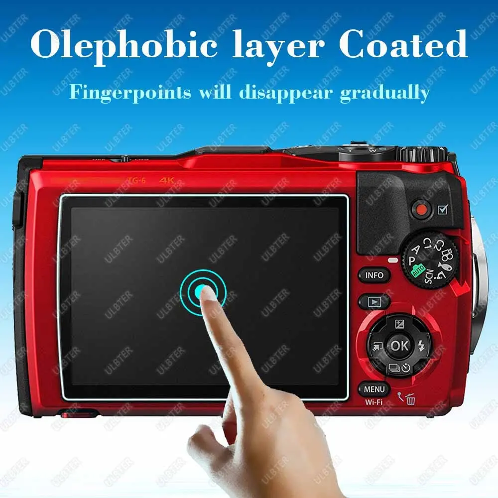 ULBTER Screen Protector for Olympus TG-7 TG-6 TG-5 TG-4 3 Pack | 9H Hardness, HD Clarity, Bubble-Free - view 4