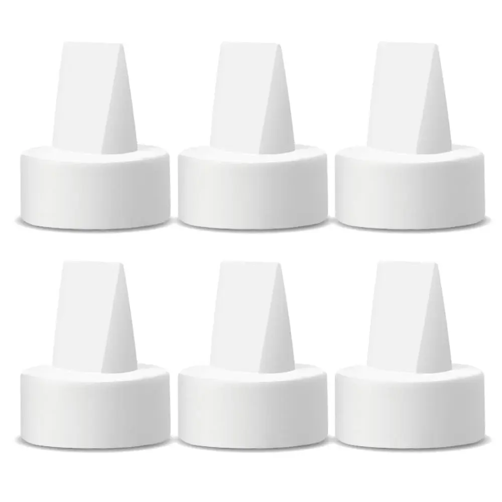 Maymom Duckbill Valves for Spectra S1/S2/9+ 6ct White | BPA-Free Silicone for Consistent Suction - main product image