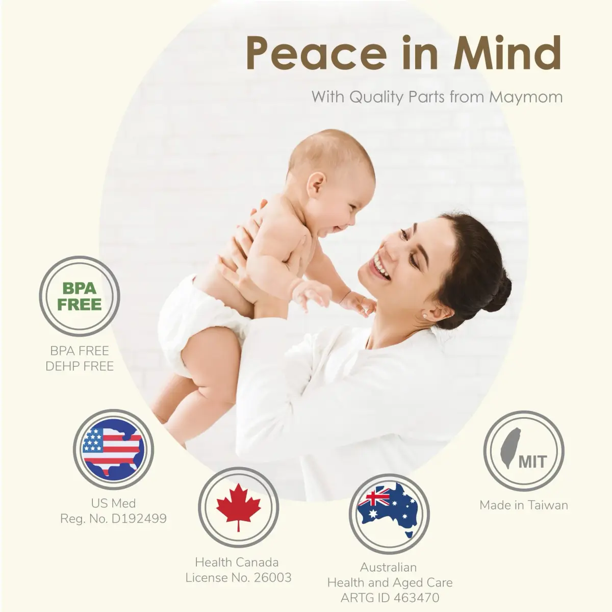 Maymom Duckbill Valves for Spectra S1/S2/9+ 6ct White | BPA-Free Silicone for Consistent Suction - view 2