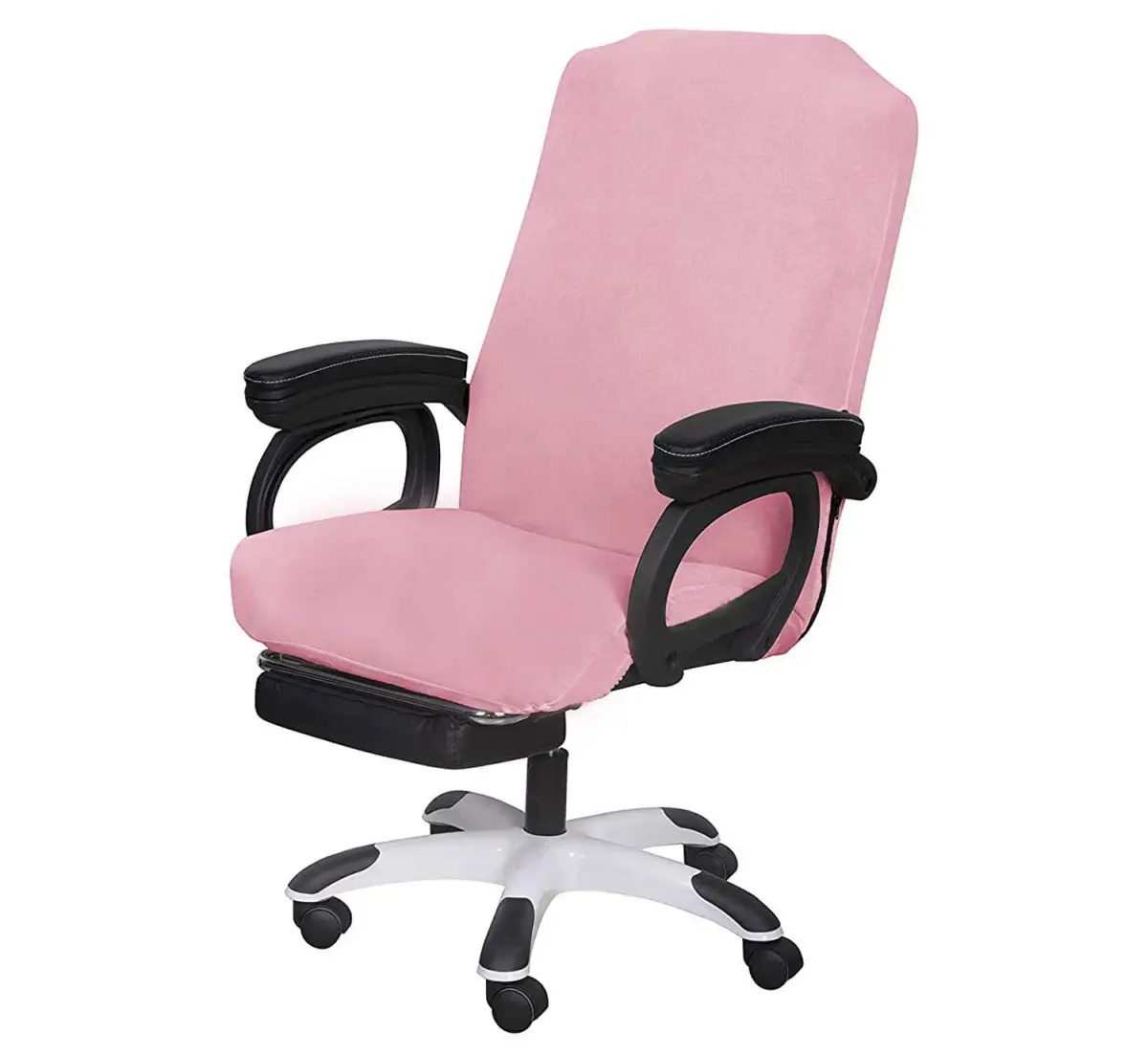 SARAFLORA Pink Large Office Chair Cover | Stretch Fit, Removable, Washable Protector (1 Piece) - main product image