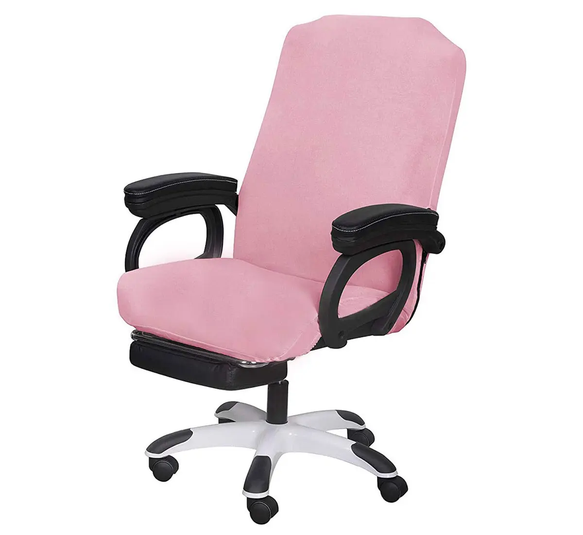 SARAFLORA Office Chair Cover- Large, Pink | Removable, Washable Protector for Office & Study - main product image