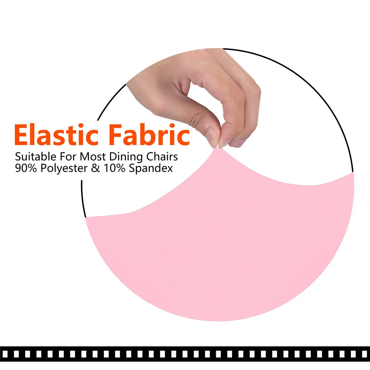 SARAFLORA Pink Large Office Chair Cover | Stretch Fit, Removable, Washable Protector (1 Piece) - view 2