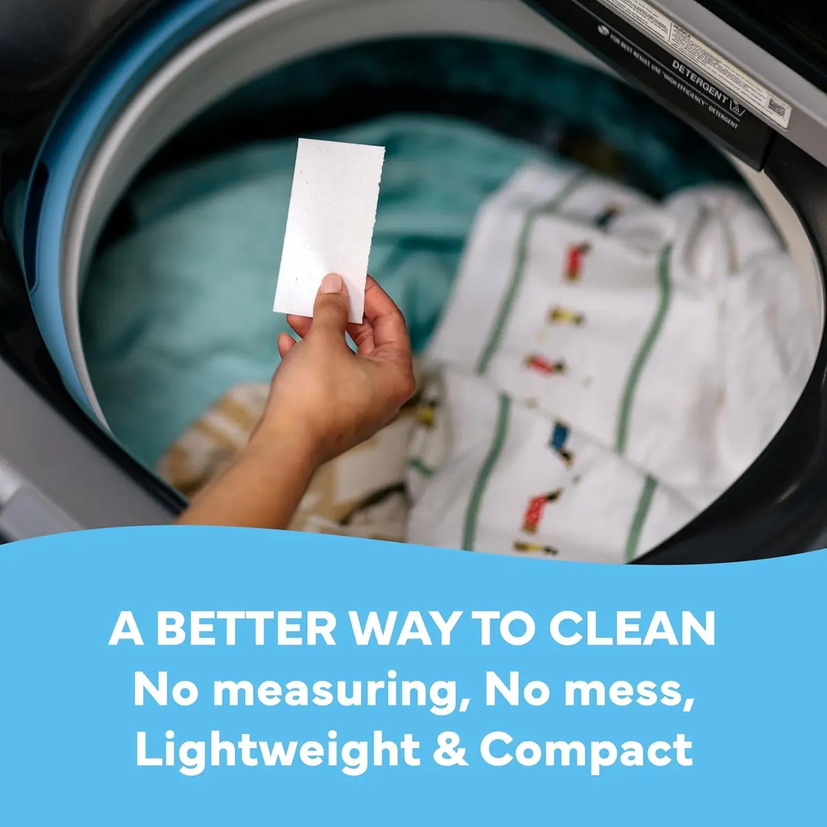 Tru Earth Dry Laundry Detergent Sheets, Fresh Linen, 32 Loads | Eco-Friendly, Compact & Gentle for Sensitive Skin - view 6