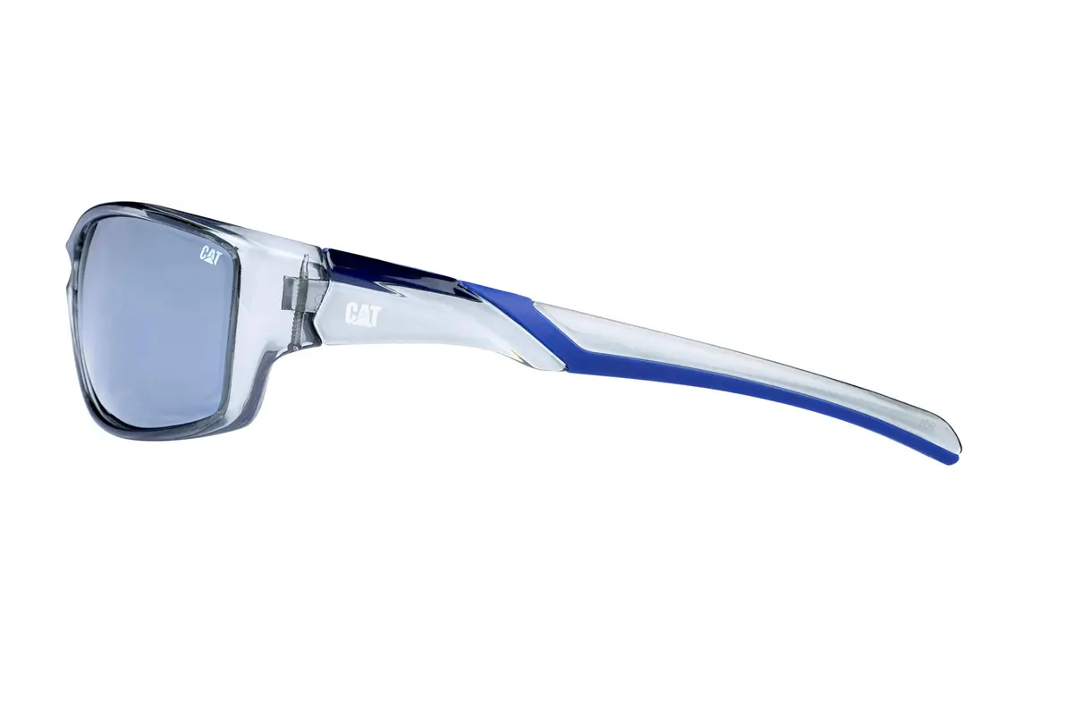 CAT Grader Polarized Wrap Sunglasses, Gloss Grey Crystal, 67 mm | UV Protection for Driving & Sports - view 3