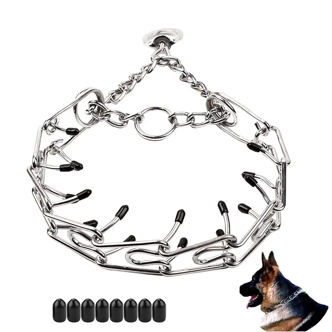 Love Dream Prong Collars for Dogs No Pull Dog Training Collar | Heavy Duty, Adjustable, Rubber Tips (15-23") - main product image