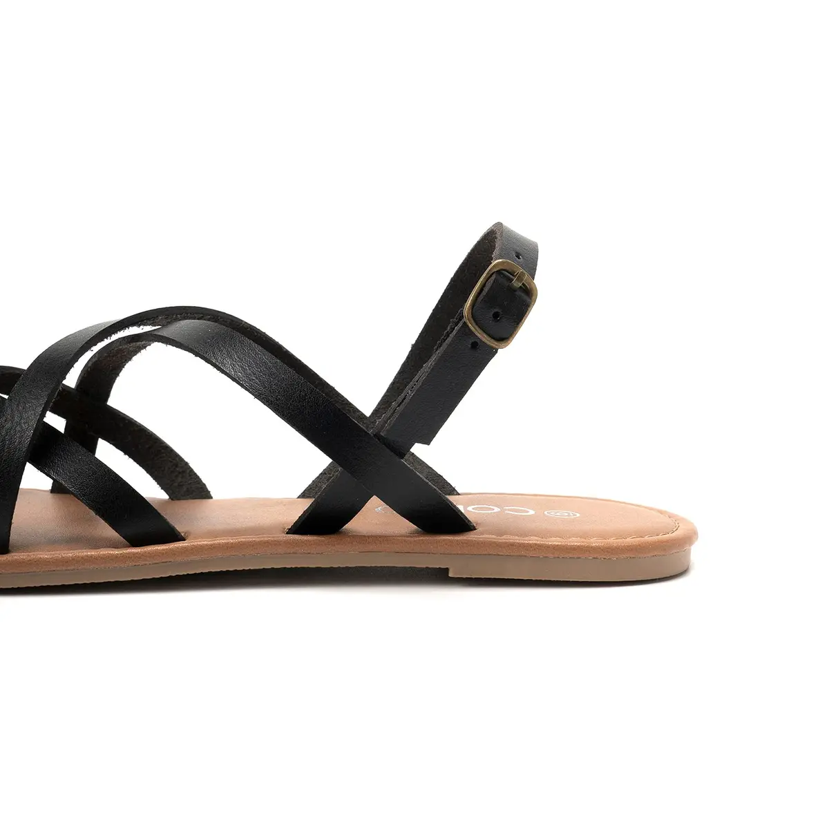 Colgo Women's Summer Strappy Flat Sandals 6.5 | Adjustable Casual Gladiator with Open Toe - view 2