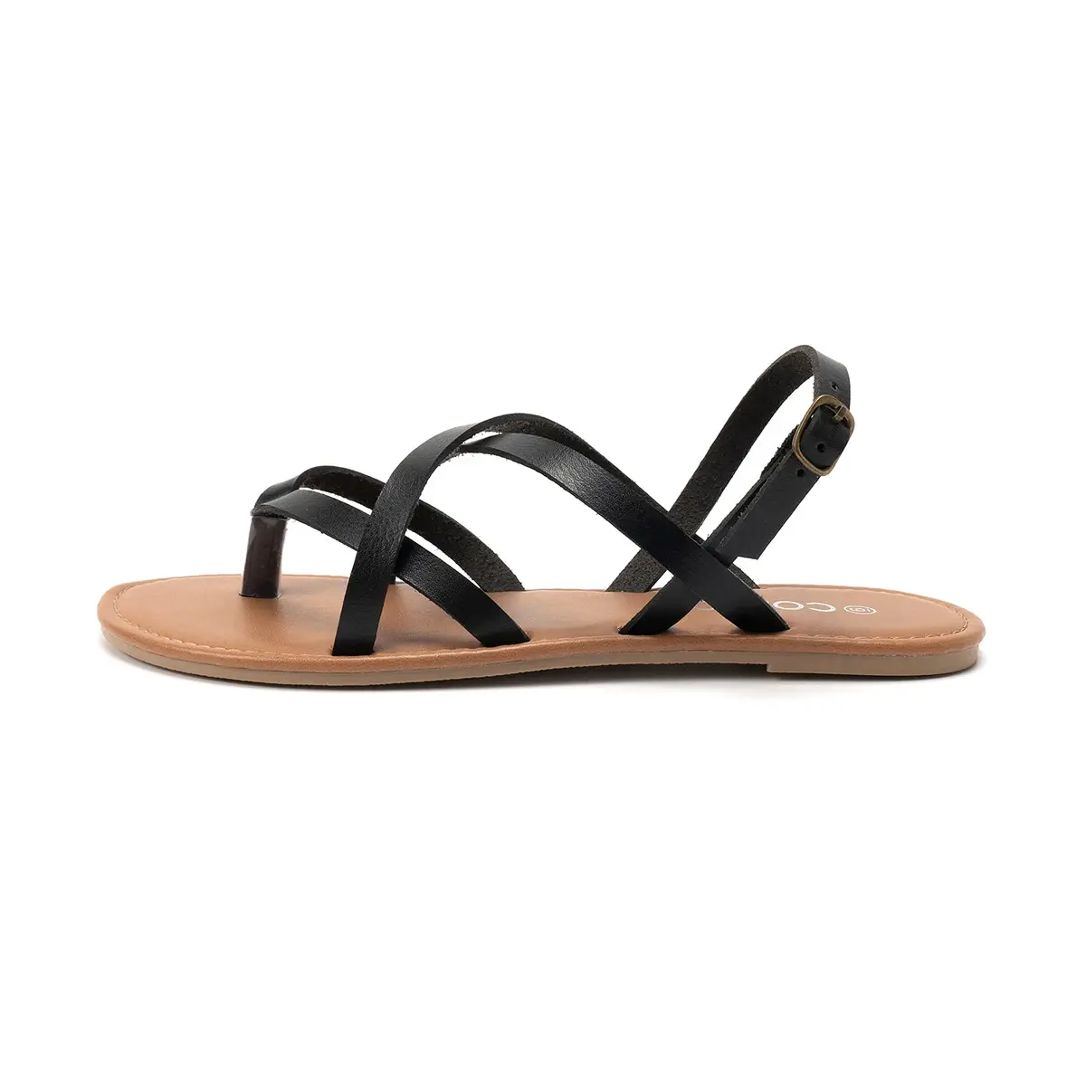 Colgo Women's Summer Strappy Flat Sandals 6.5 | Adjustable Casual Gladiator with Open Toe - view 3