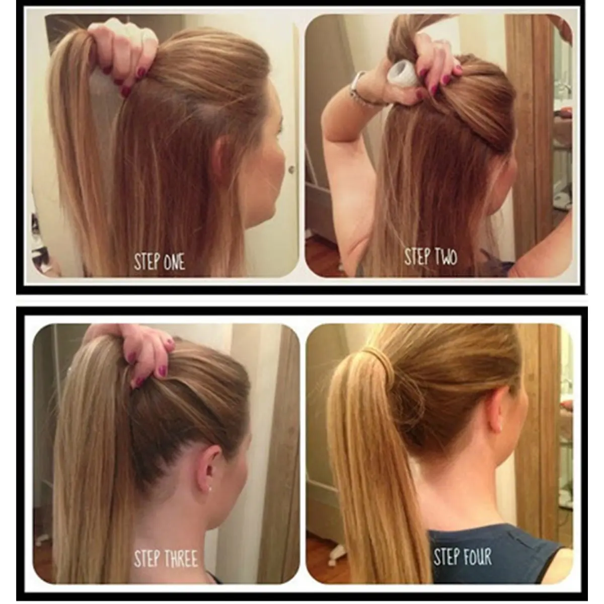 Malwaker Black Hair Bun Maker Tool 1 Count | Easy DIY Hairstyles for Voluminous Ponytails - view 2