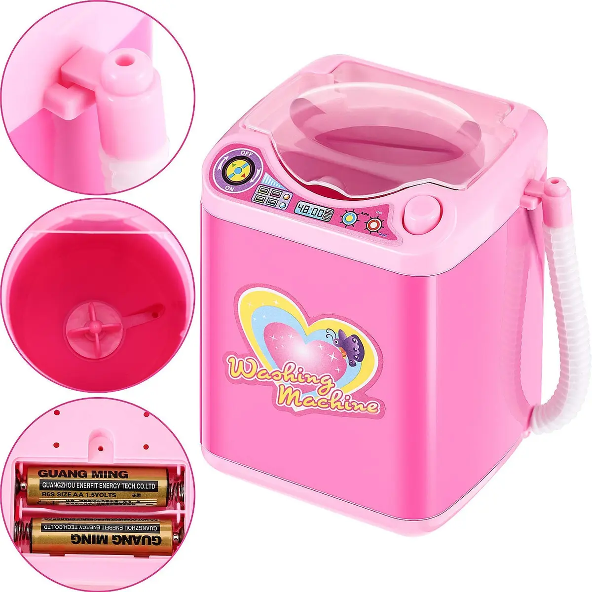 Hsei Mini Washing Machine for Makeup Brushes & Sponges | Portable, Electric, Travel-Friendly - view 5