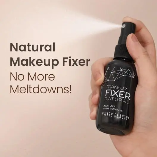 Swiss Beauty Natural Makeup Fixer Spray with Aloe Vera & Vitamin E, 70ml (2.37 Fl Oz) | Sets Makeup All Day - view 2