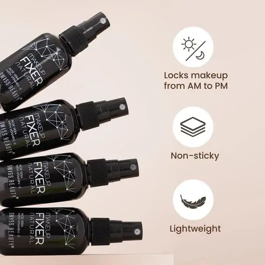 Swiss Beauty Natural Makeup Fixer Spray with Aloe Vera & Vitamin E, 70ml (2.37 Fl Oz) | Sets Makeup All Day - view 3