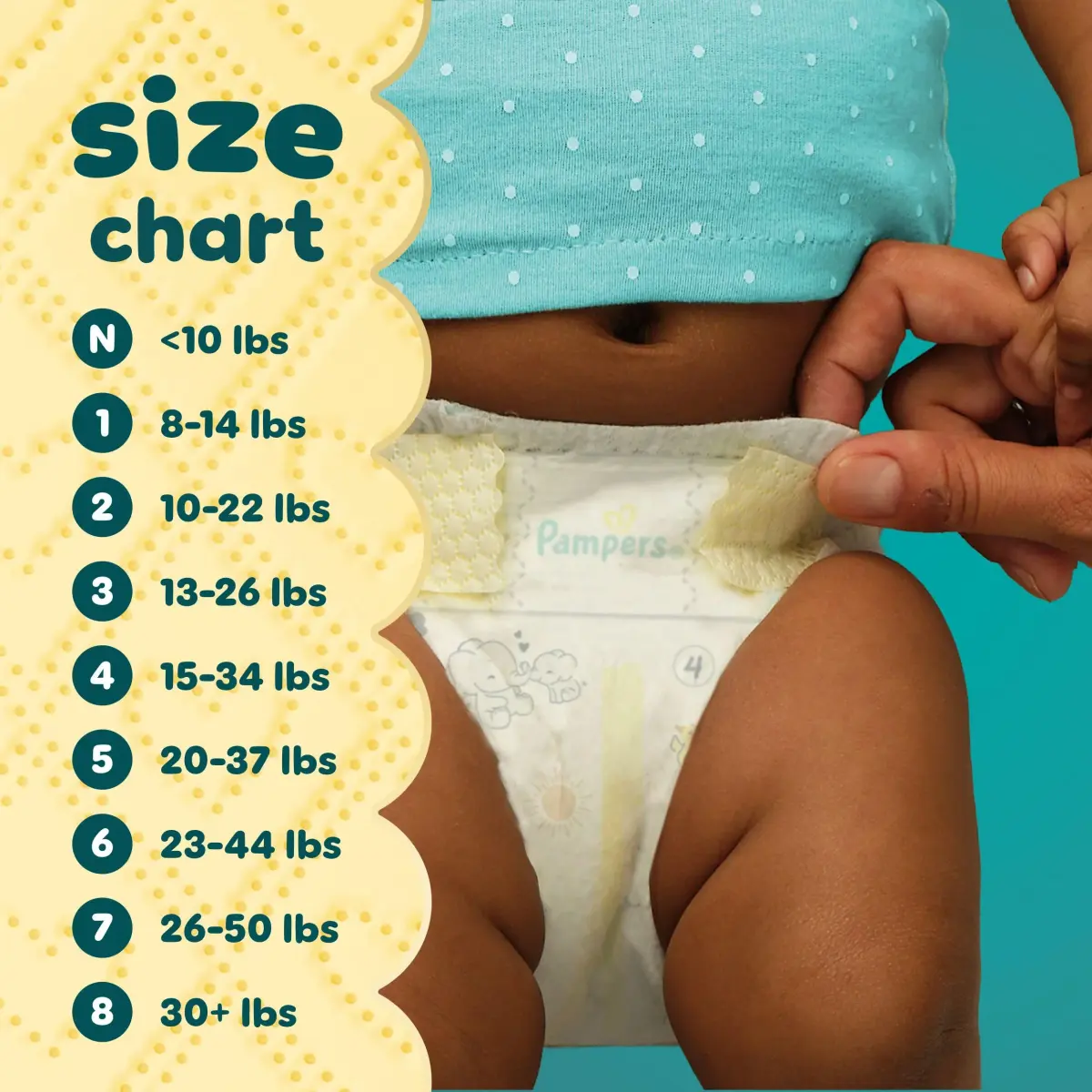 Pampers Swaddlers Diapers Size 5 (7-13 kg / 16-37 lbs) | Pediatrician Recommended, Hypoallergenic, 104 Count - view 9