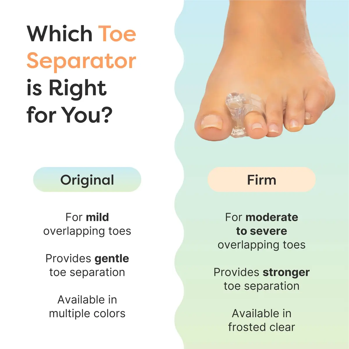 ZenToes Gel Toe Spacers for Bunions & Overlapping Toes | Soft Silicone Support for Comfort & Alignment - view 6