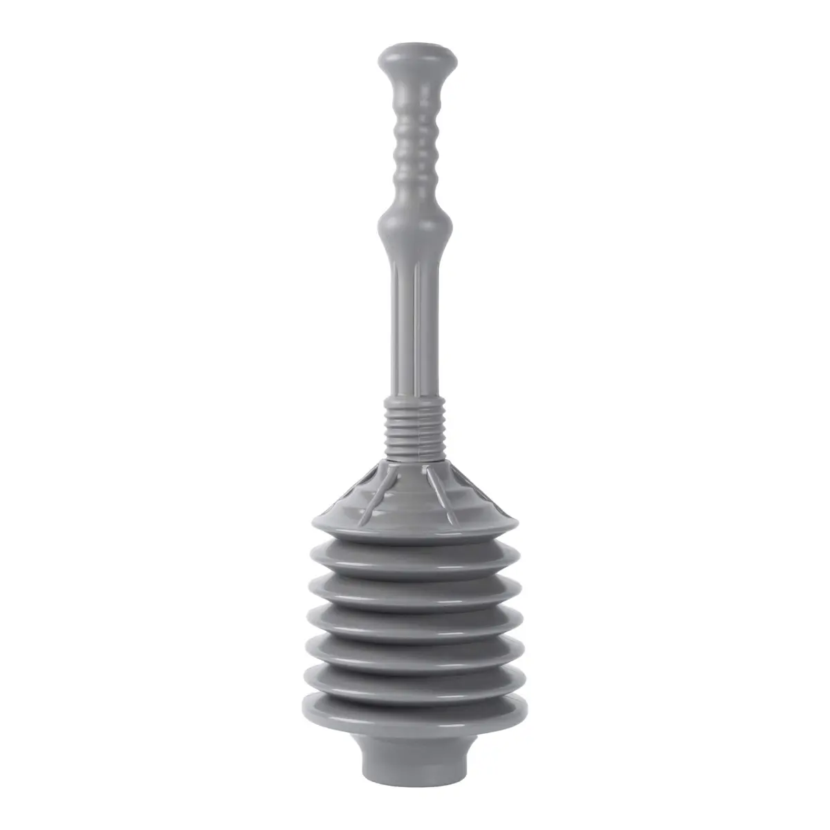 JS Jackson Supplies Professional Bellows Accordion Toilet Plunger 18in | Heavy Duty Clog Remover - main product image