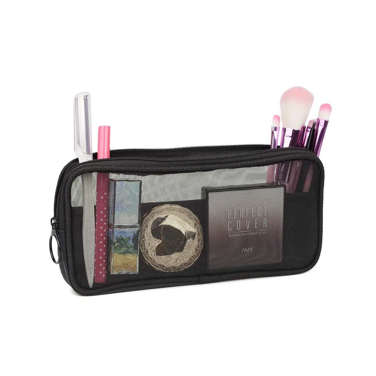 Patu Mesh Travel Toiletry Bag Pack of 2 Medium | Transparent, Lightweight & Portable - view 6