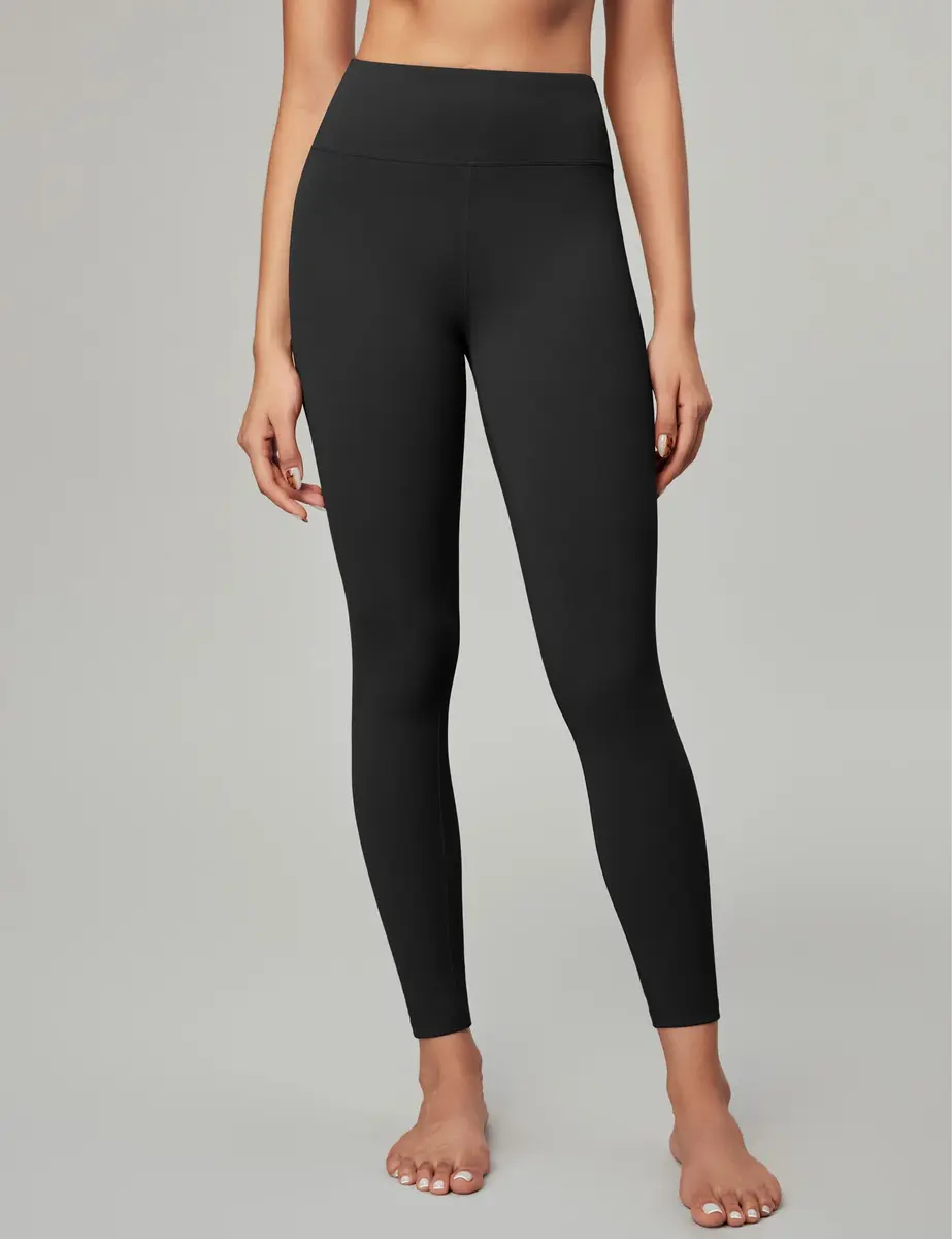 IUGA High Waisted Tummy Control Leggings with Pocket for Women XX-Large Black | Squat Proof Yoga Pants - view 2