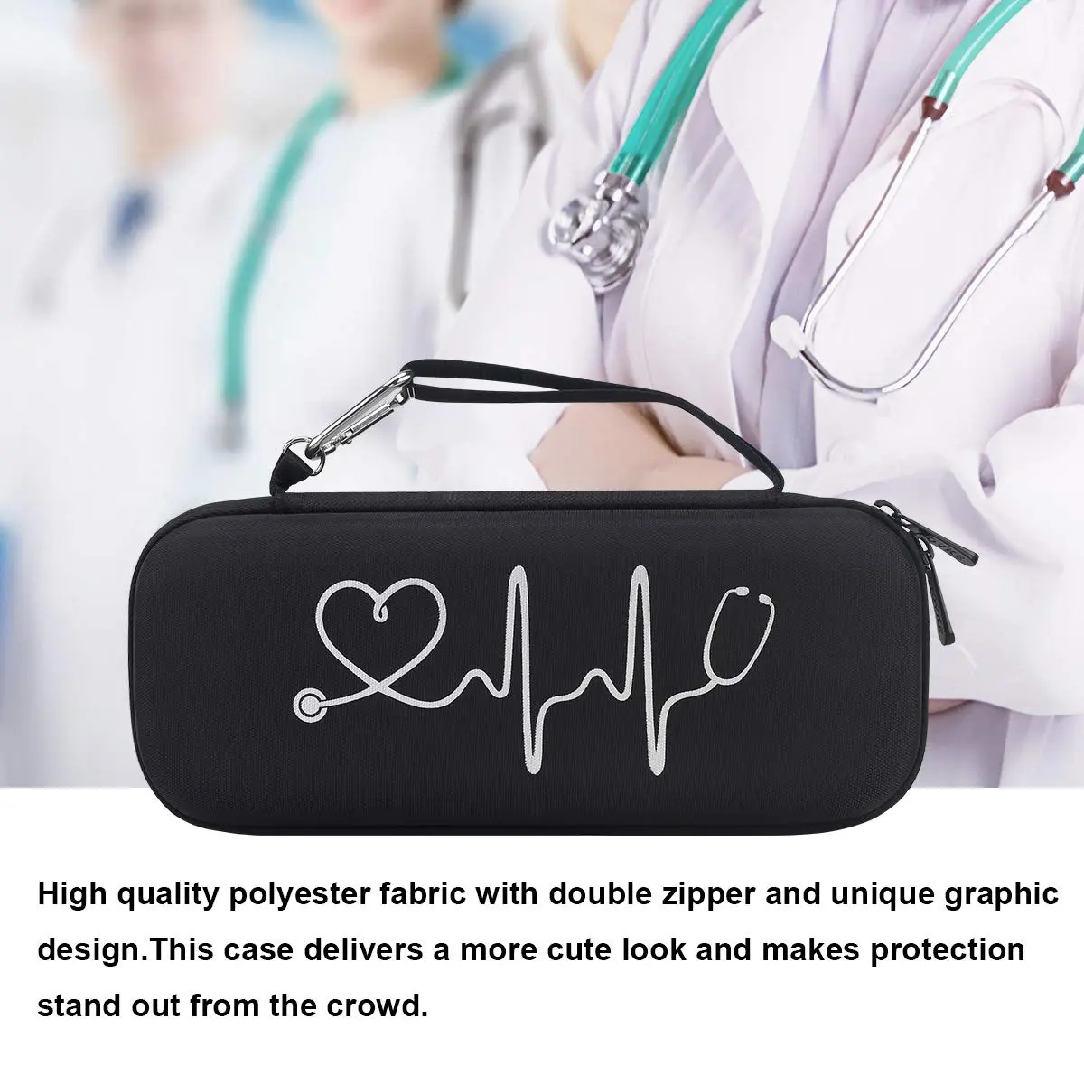 BOVKE Hard Case for 3M Littmann Classic III/Cardiology IV/MDF Stethoscope | Durable, Compact & Waterproof - view 6