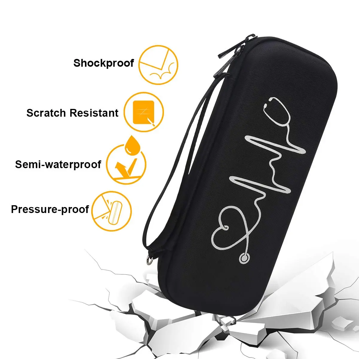 BOVKE Hard Case for 3M Littmann Classic III/Cardiology IV/MDF Stethoscope | Durable, Compact & Waterproof - view 2