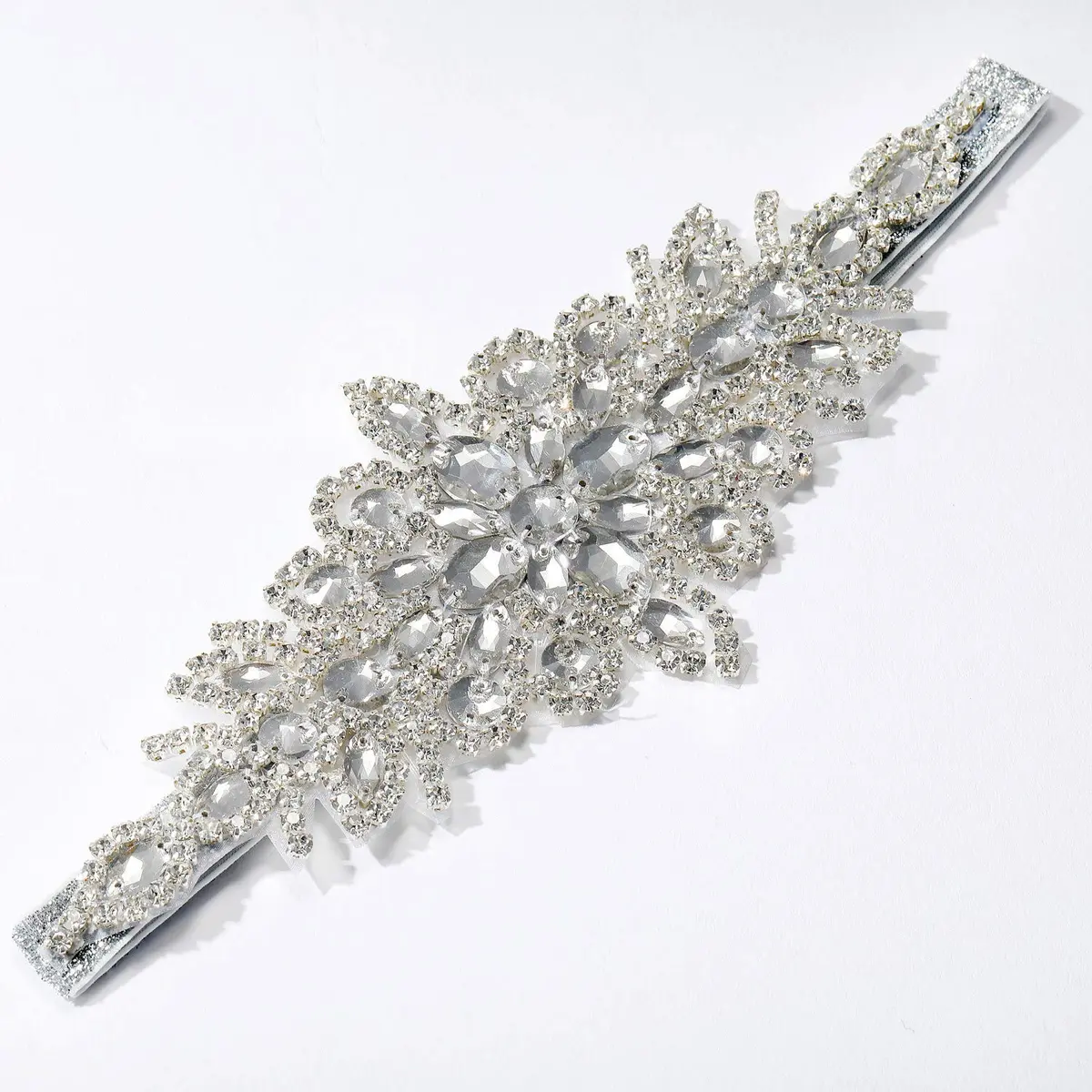 SWEETV Rhinestone Flapper Headband-Elastic 1920s Headpiece, Great Gatsby Hair Accessories for Women | Vintage Rhinestone Headband for Women - view 7