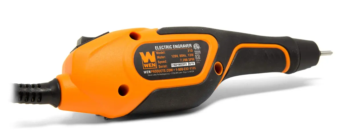 WEN Engraver 21D Variable-Depth Carbide-Tipped | Compact, Lightweight, 7200 RPM - view 3