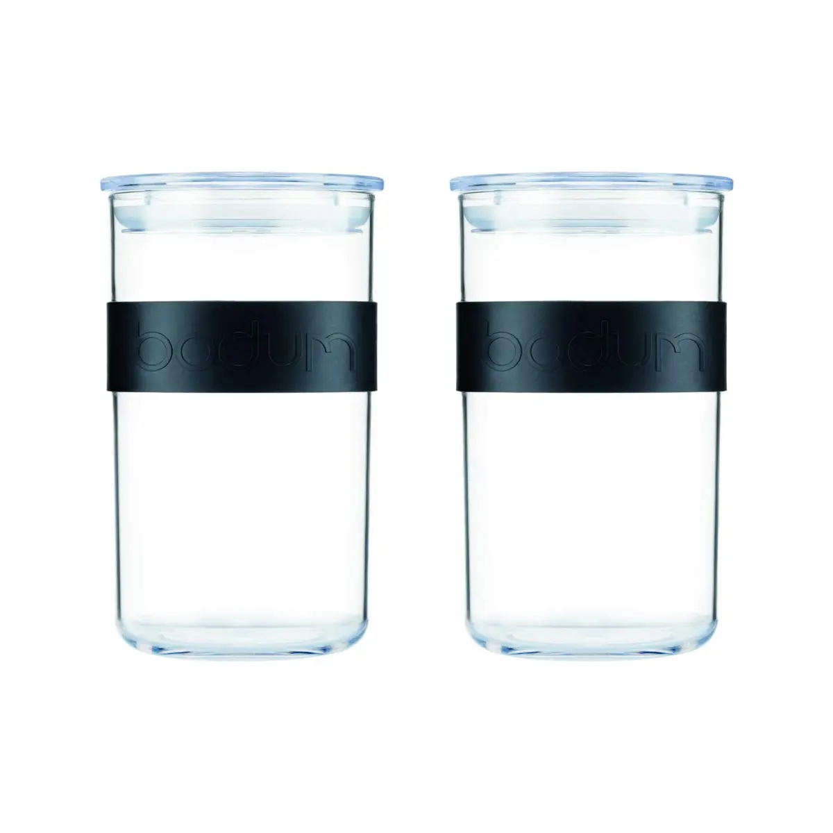 Bodum Presso Storage Jar Black 1 L (1000 ml) | BPA-Free Plastic for Dry Goods - main product image