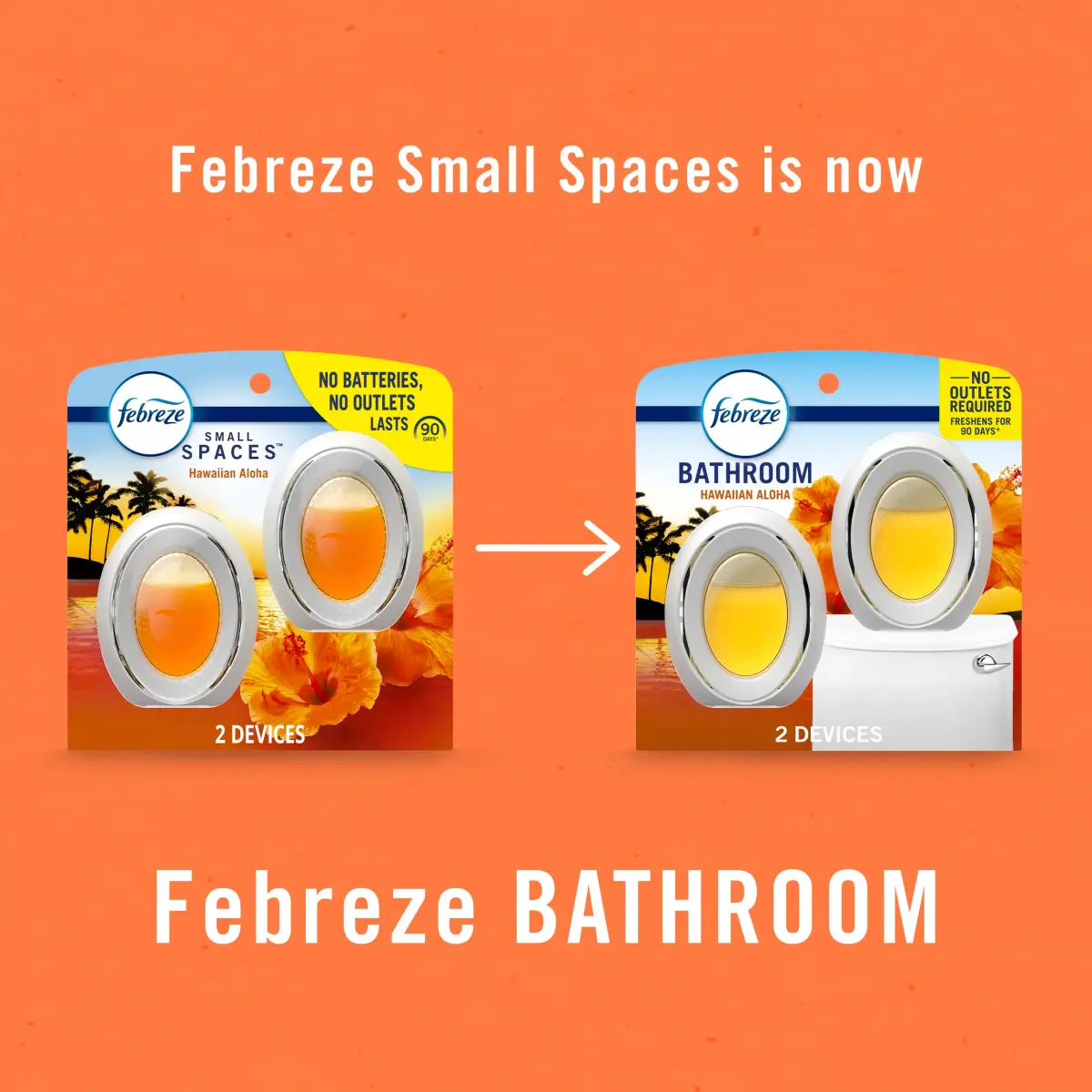 Febreze Small Spaces Air Freshener Hawaiian Aloha Scent, 2 Count | Odor Fighting Plug In Alternative for Bathrooms, Closets, and Small Rooms - view 9