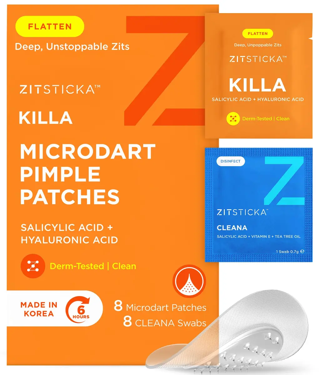 ZitSticka Killa Kit Microdart Pimple Patch for Face, 8 Count | Fast-Acting, Deep Zits - main product image