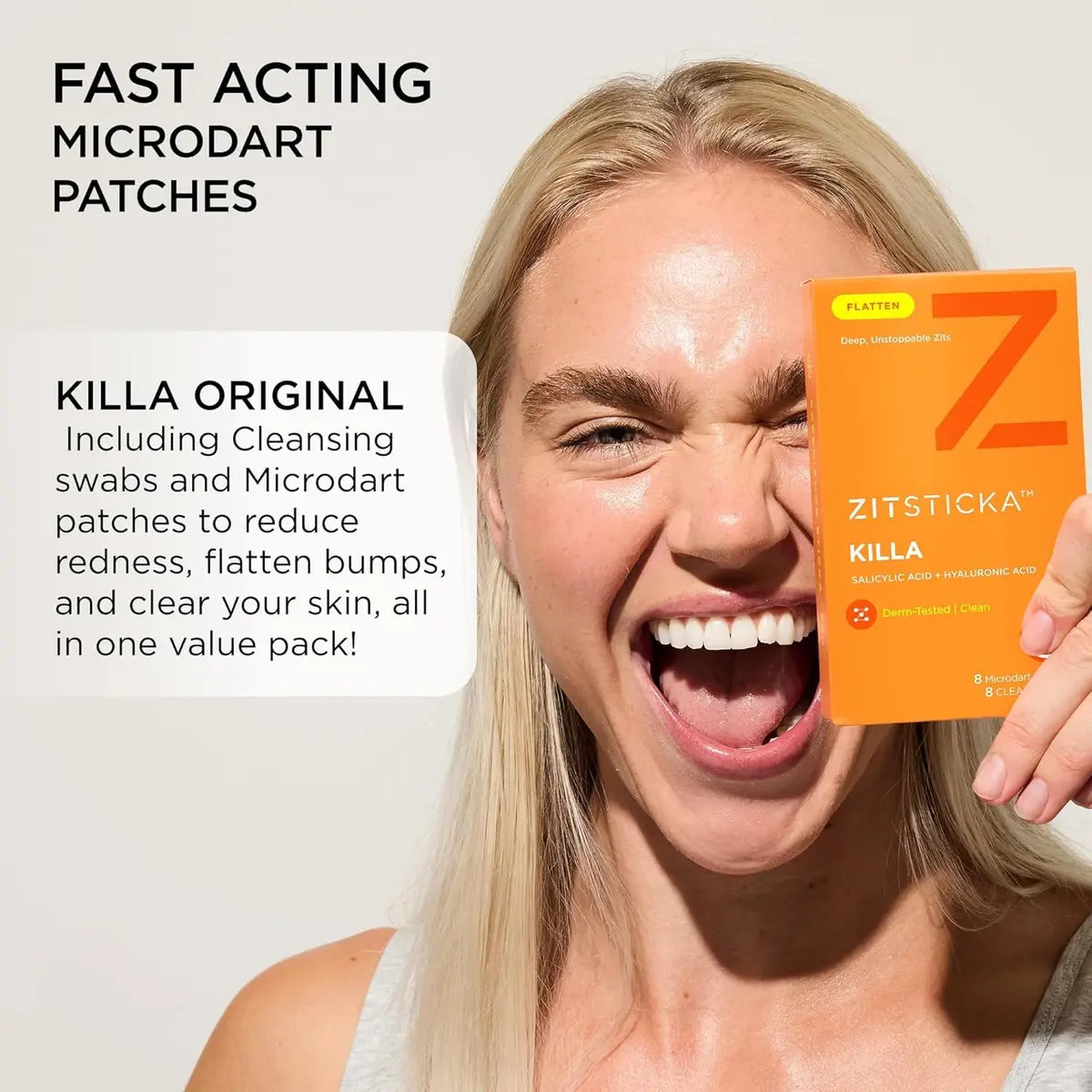 ZitSticka Killa Kit Microdart Pimple Patch for Face, 8 Count | Fast-Acting, Deep Zits - view 4