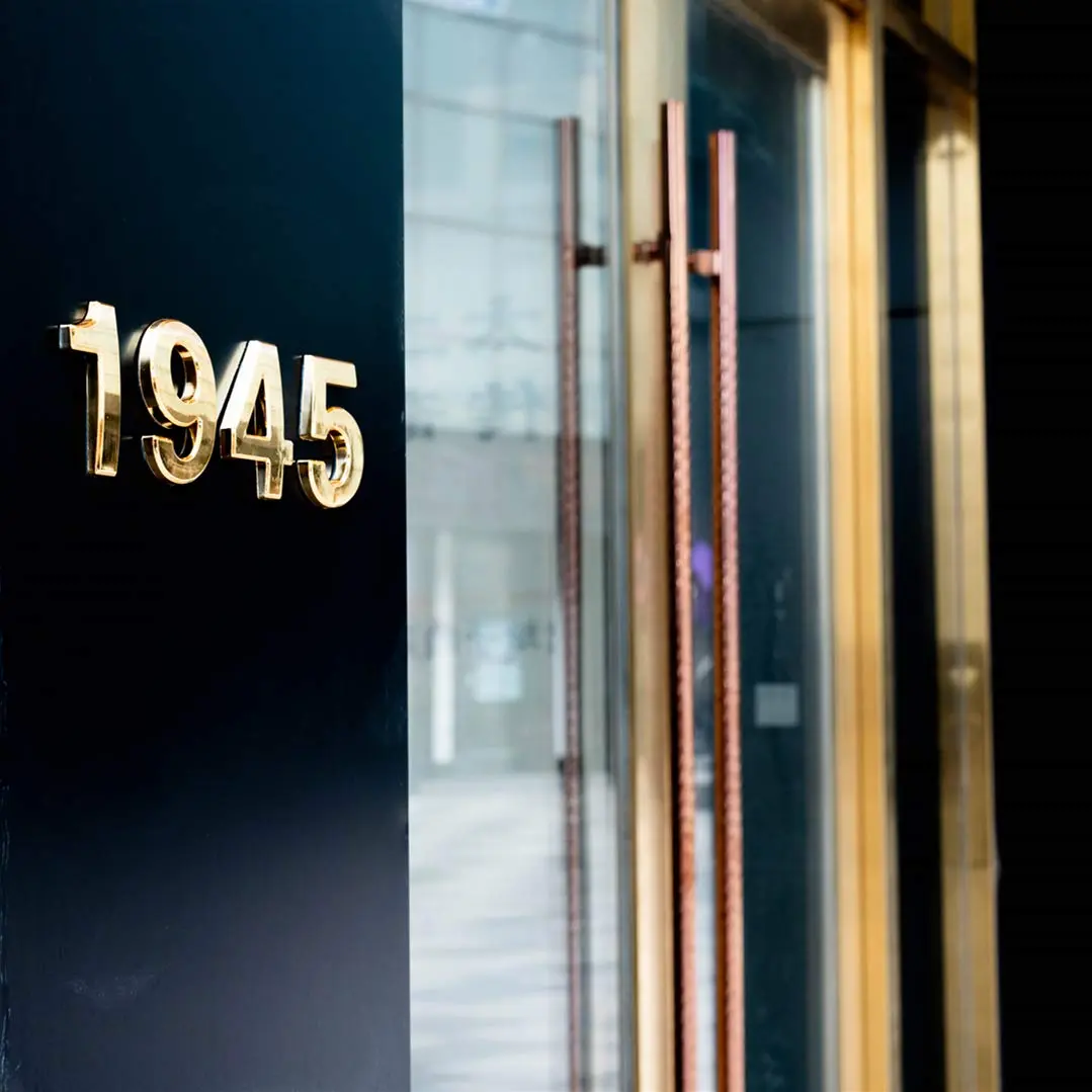 HopeWan Gold Signage Signage in India | Raised 3D Door Numbers 2-3/4IN High - view 6