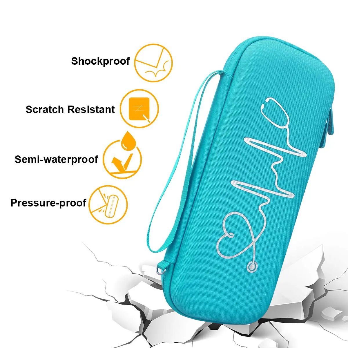 BOVKE Hard Case for 3M Littmann Classic III/Cardiology IV/MDF Stethoscope | Durable, Portable & Waterproof - view 2