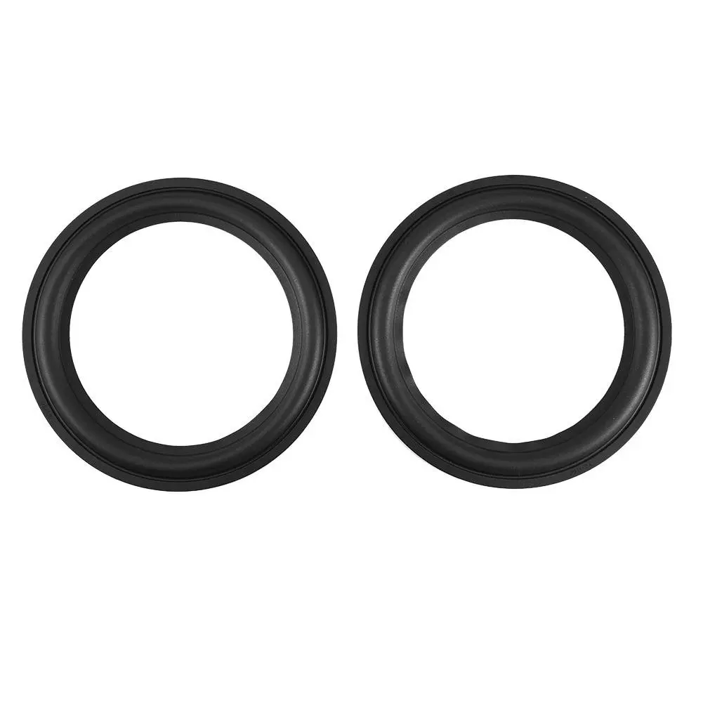 Tihebeyan 2PCS 8 Inch Rubber Speaker Loudspeaker Surround Repair Parts | Durable Rubber Woofer for DIY Speaker Repair - view 6