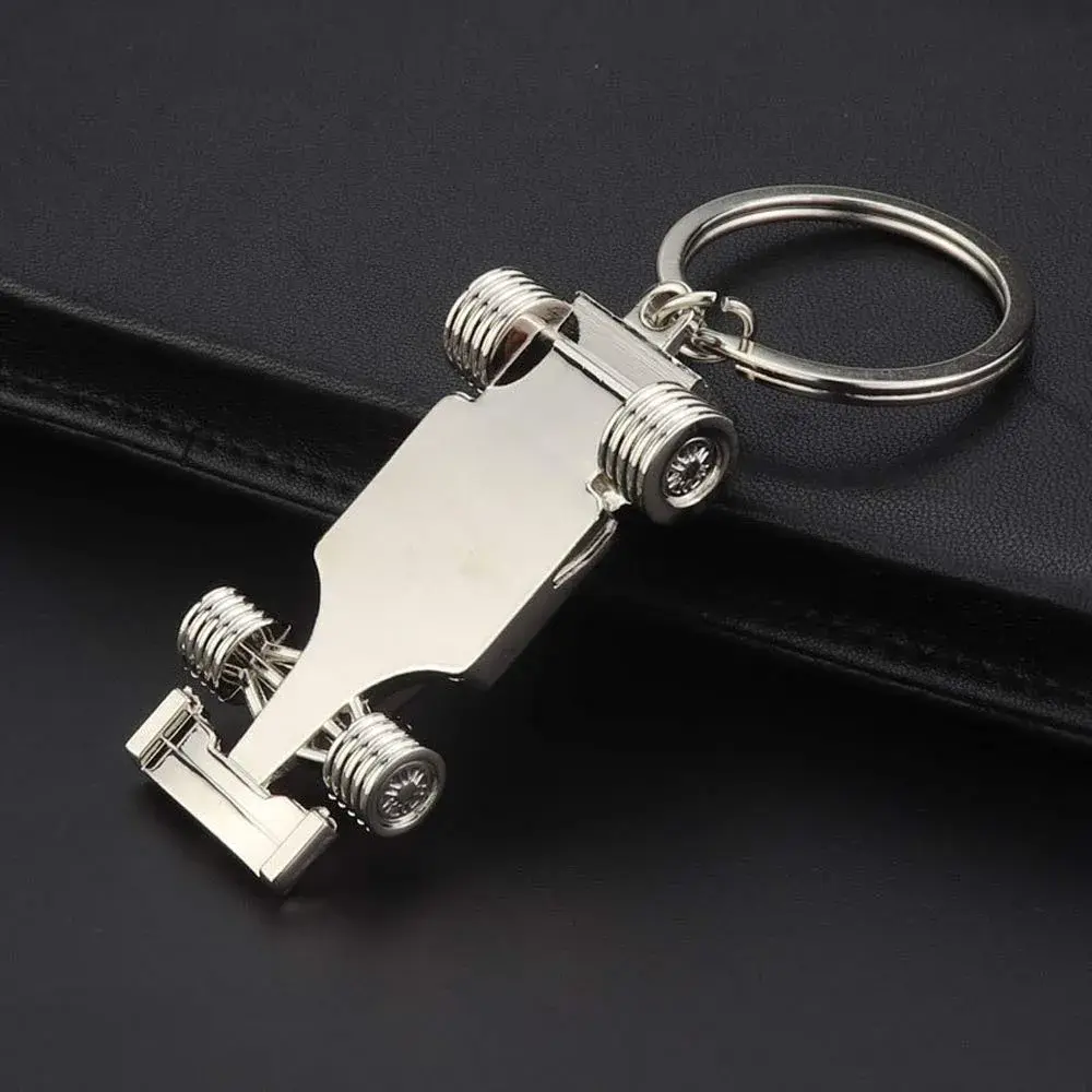 ADKEYFOD 3D F1 Race Car Keychain Metallic Medium | Driver Keyfob Gift for Father Husband Boyfriends - view 2