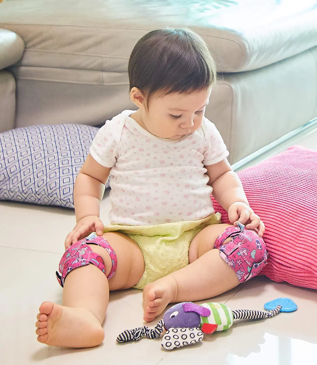 Simply Kids Toddler Knee Pads for Crawling & Walking (2 Pairs, Unicorn) | Adjustable Baby Knee Protector for 6-24 Months - view 7