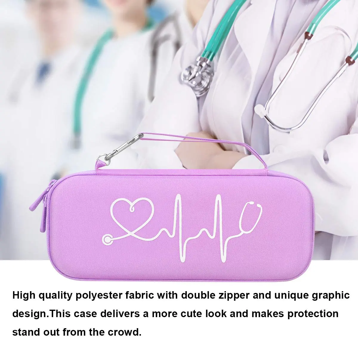 BOVKE Hard Case for 3M Littmann Classic III/Cardiology IV/MDF Stethoscope | Durable, Compact & Waterproof - view 6