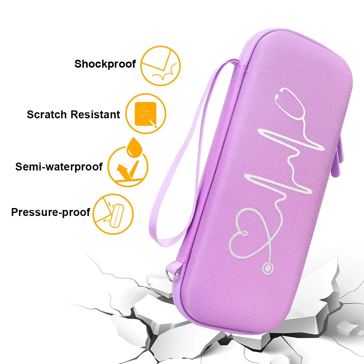 BOVKE Hard Case for 3M Littmann Classic III/Cardiology IV/MDF Stethoscope | Durable, Compact & Waterproof - view 2