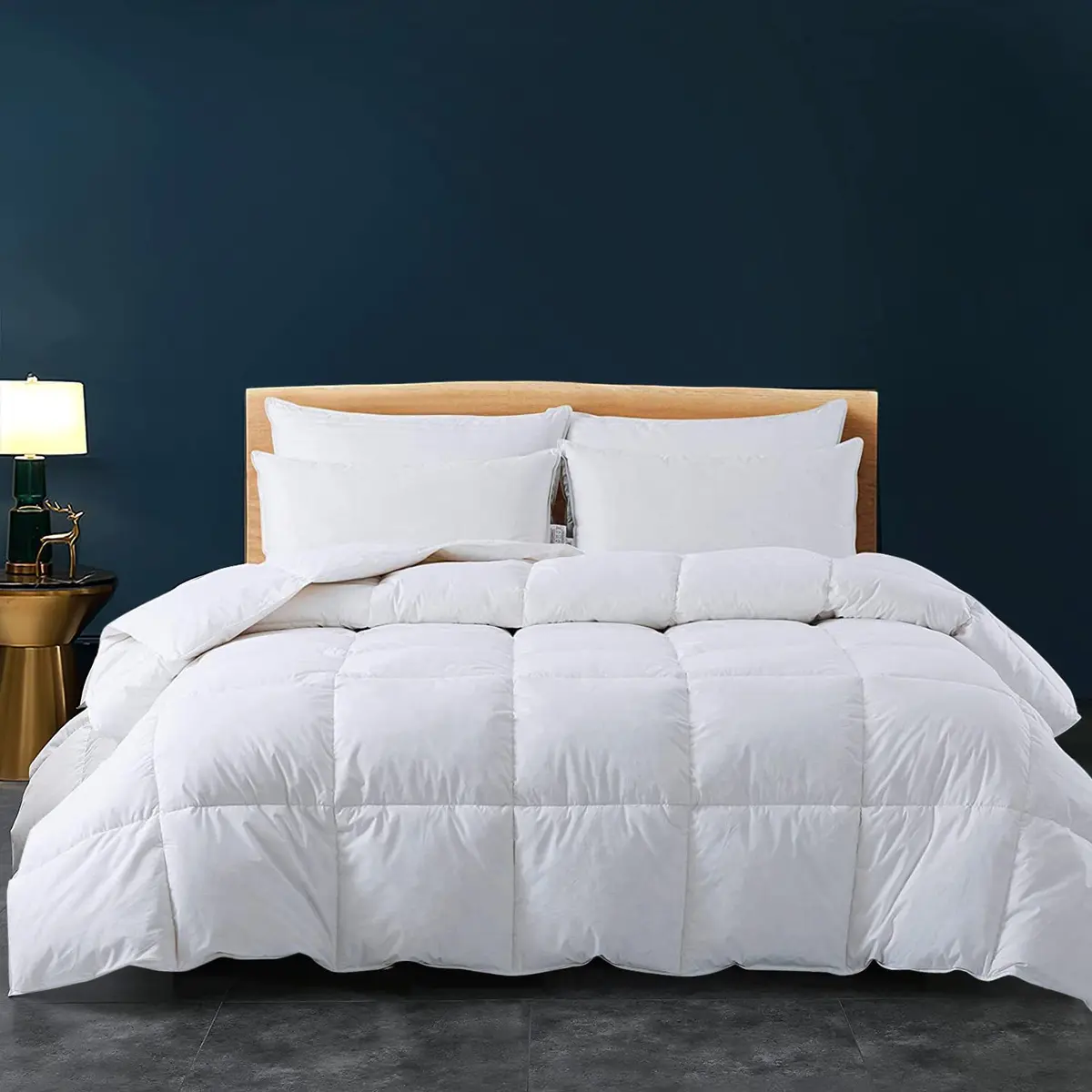 Cozynight White Comforter Full 82"x86" | All-Season Lightweight Breathable Reversible Comforter - main product image