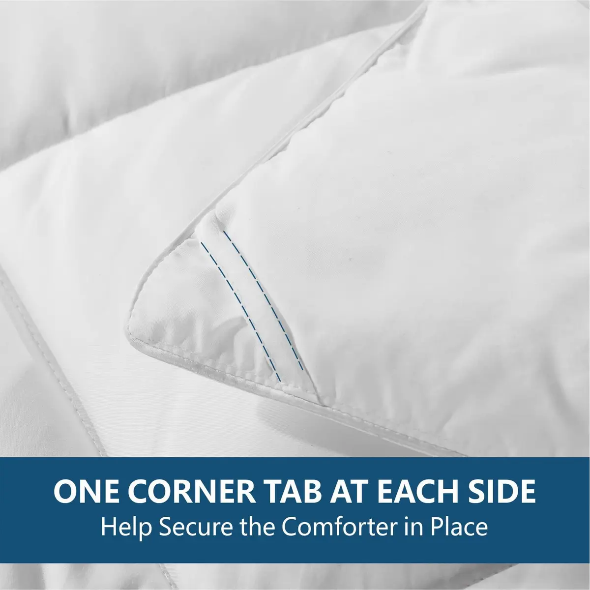 Cozynight White Comforter Full 82"x86" | All-Season Lightweight Breathable Reversible Comforter - view 5