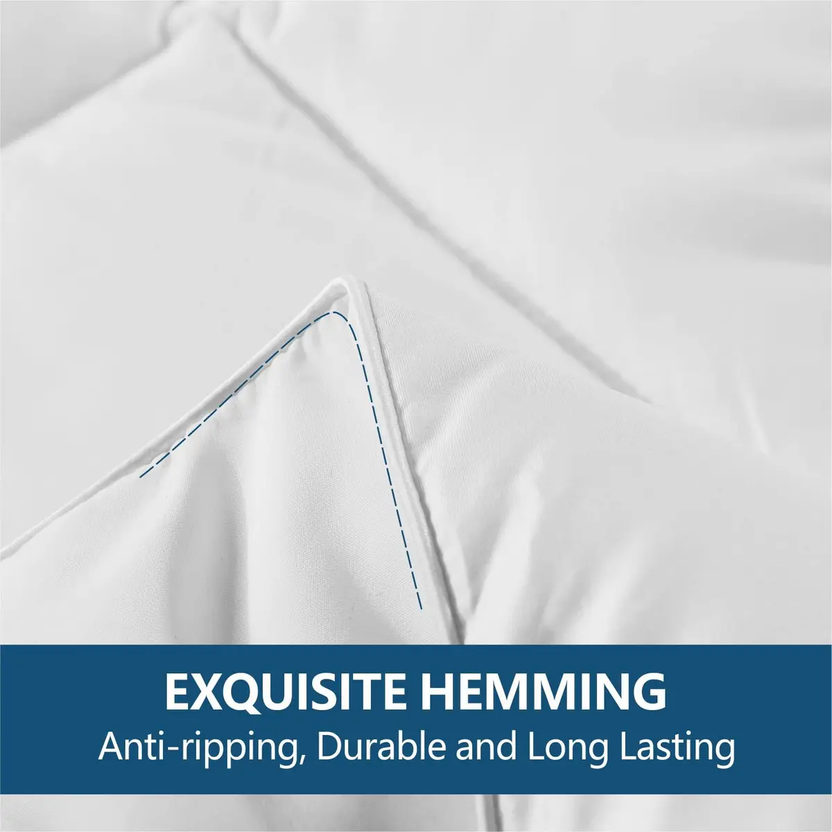 Cozynight White Comforter Full 82"x86" | All-Season Lightweight Breathable Reversible Comforter - view 6