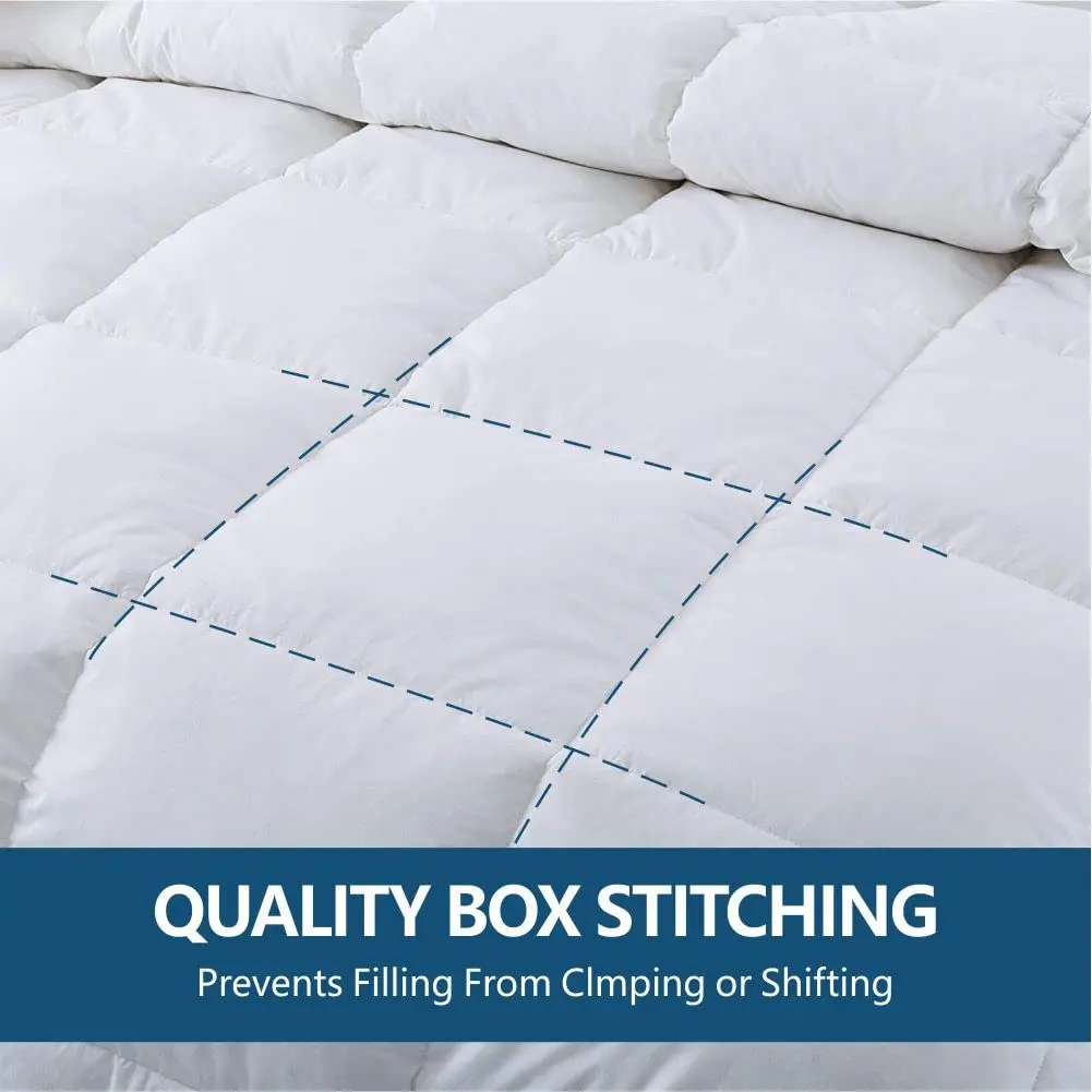 Cozynight White Comforter Full 82"x86" | All-Season Lightweight Breathable Reversible Comforter - view 4