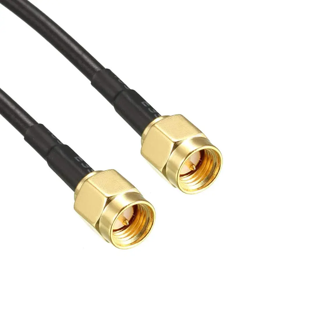 uxcell SMA Male to SMA Male Coaxial Cable 1 feet RG174 50 Ohm | 2pcs Pack for Routers & Antennas - view 3