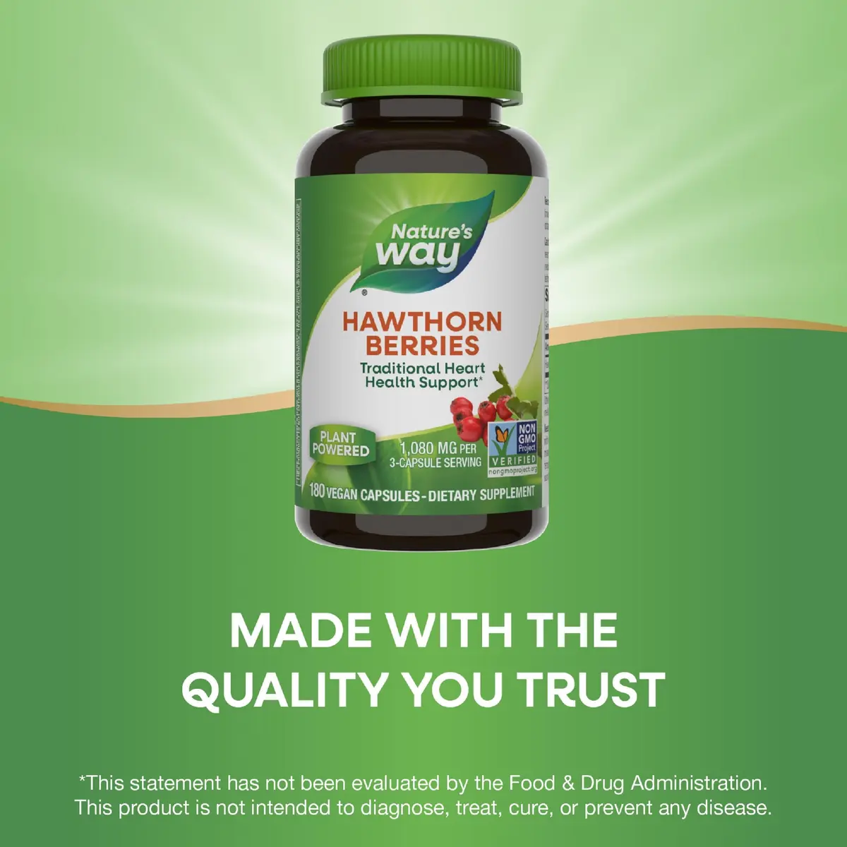 Nature's Way Herbal Hawthorn Berries 2 Pack | Traditional Heart Support, Vegan Capsules - view 5