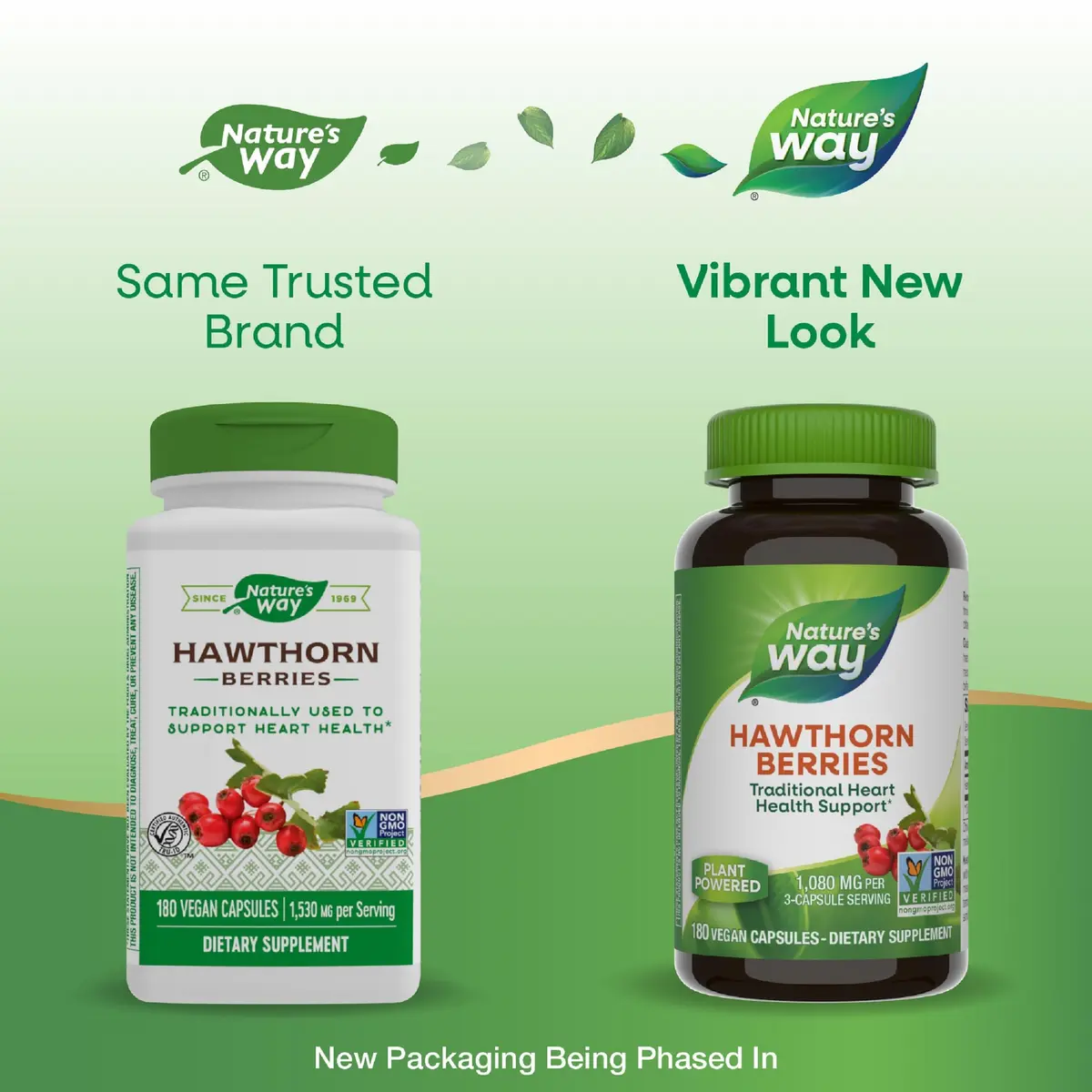 Nature's Way Herbal Hawthorn Berries 2 Pack | Traditional Heart Support, Vegan Capsules - view 3