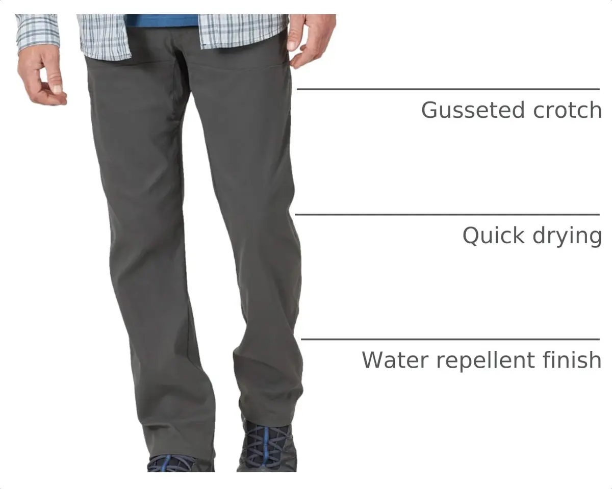 ATG by Wrangler Men's Cliffside Utility Synthetic Pant, Dark Shadow, 32W x 32L | Water-Resistant, Quick-Dry, UPF 30 - view 4