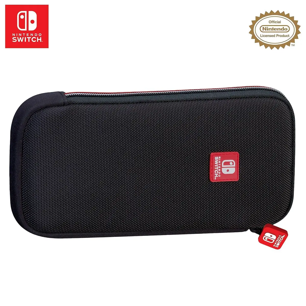 Game Traveler Deluxe Licensed Travel Case for Nintendo Switch OLED, Switch & Lite | Ballistic Nylon, Viewing Stand & Bonus Game Cases - main product image
