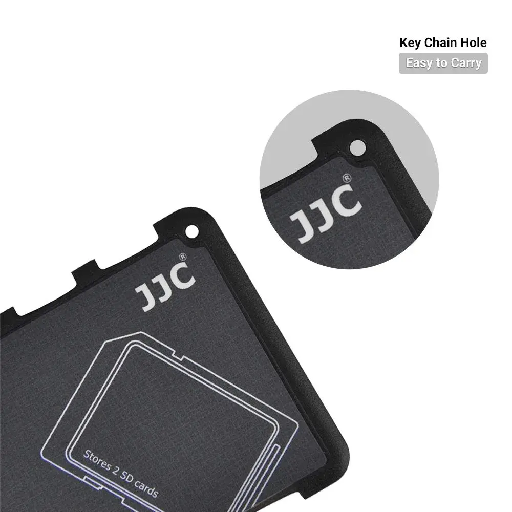 JJC 6-Slot SD Micro SD Card Case Organizer | Credit Card Size, Ultra-Thin, Lightweight - view 4