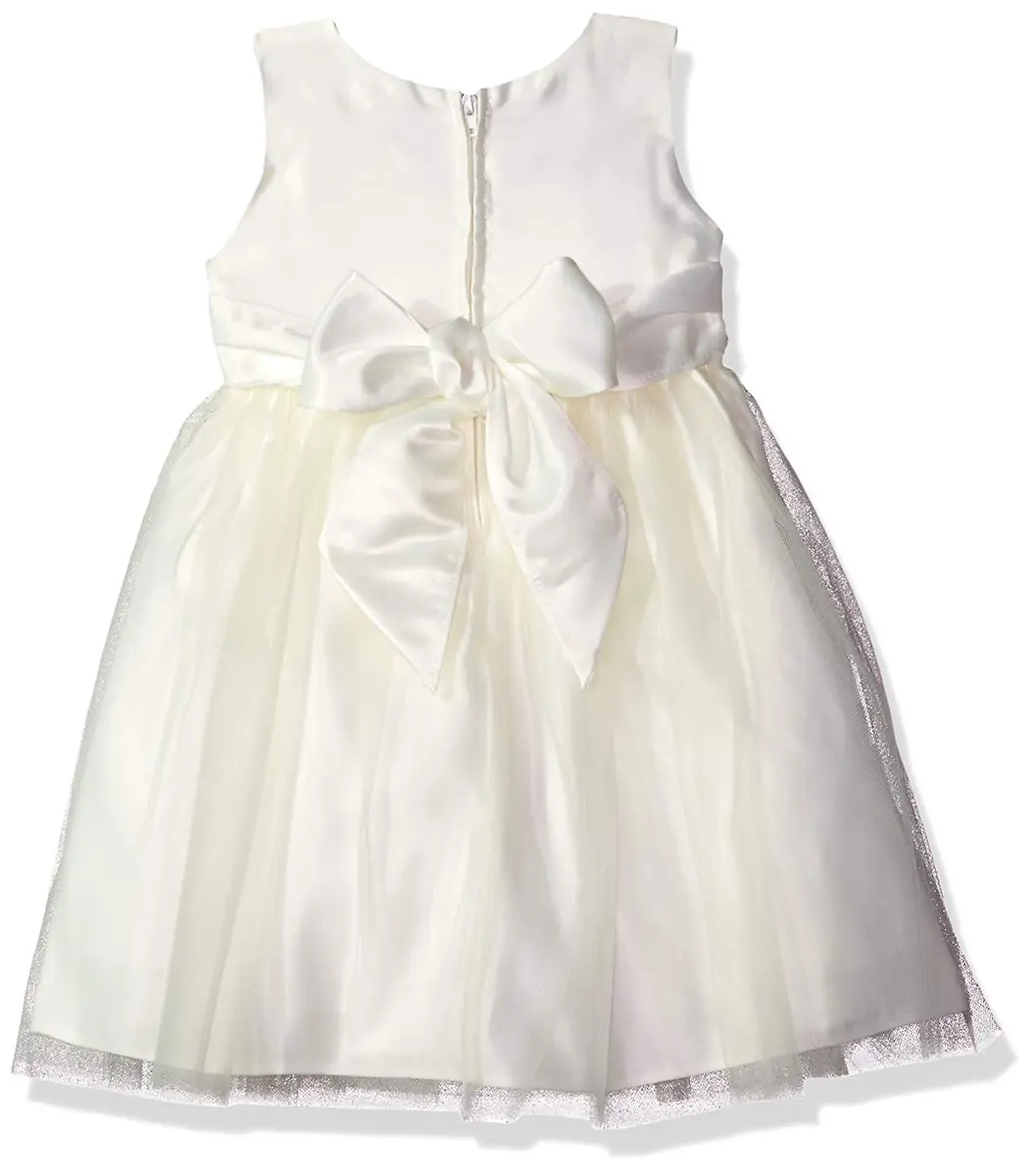 iGirlDress Ivory Baby Girls Tulle Dress Christening Baptism Party 18-24 Months | Flower Girl Formal Gown - view 2
