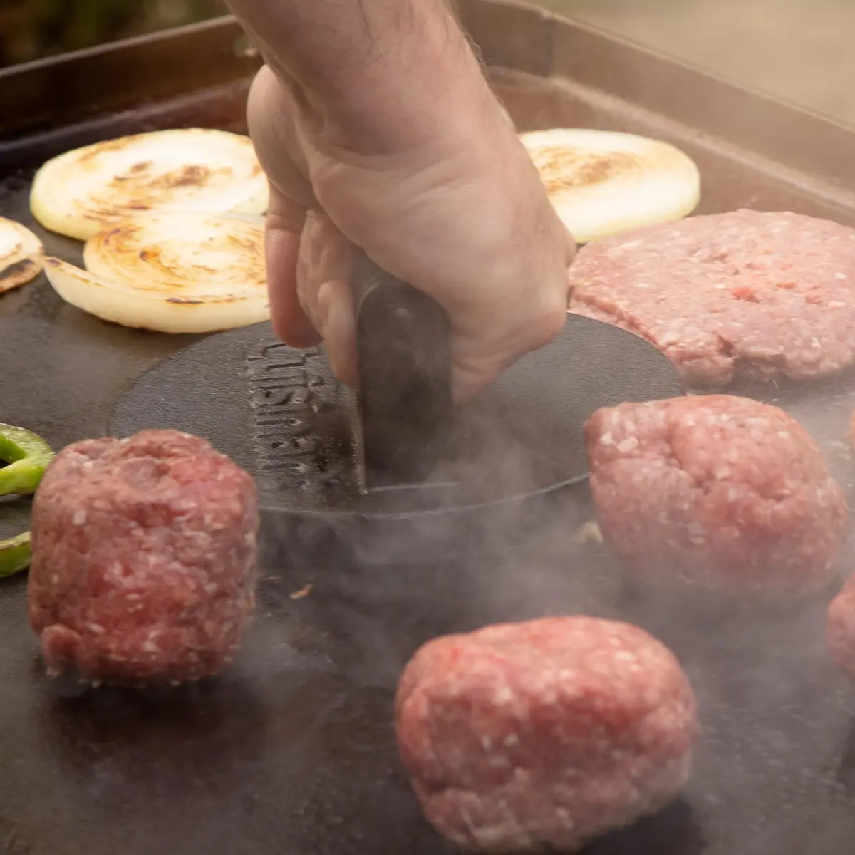 Cuisinart Smash Burger Press Cast Iron 6.5" | Crispy Juicy Smash Burgers - view 6