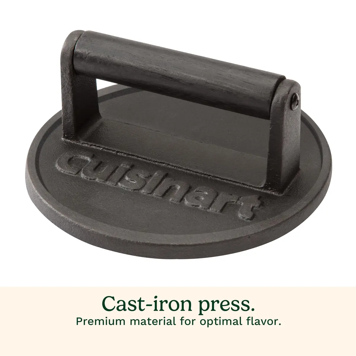 Cuisinart Smash Burger Press Cast Iron 6.5" | Crispy Juicy Smash Burgers - view 3