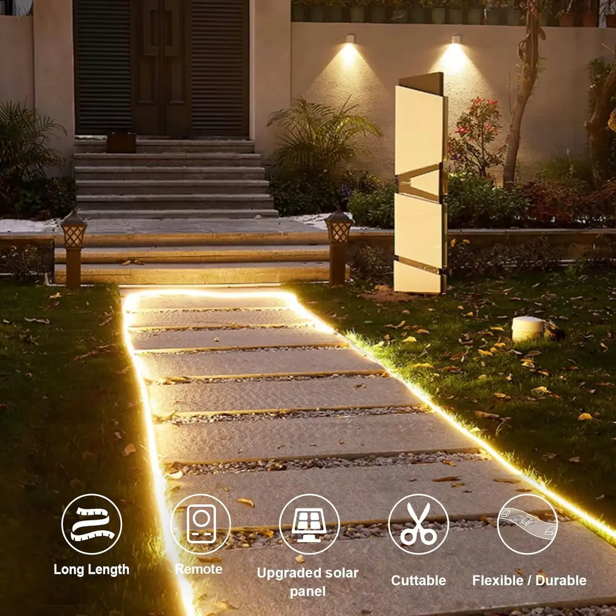 echosari STRING_LIGHT 16.4Ft 320 LED Solar Waterproof Outdoor Pathway Light - view 2